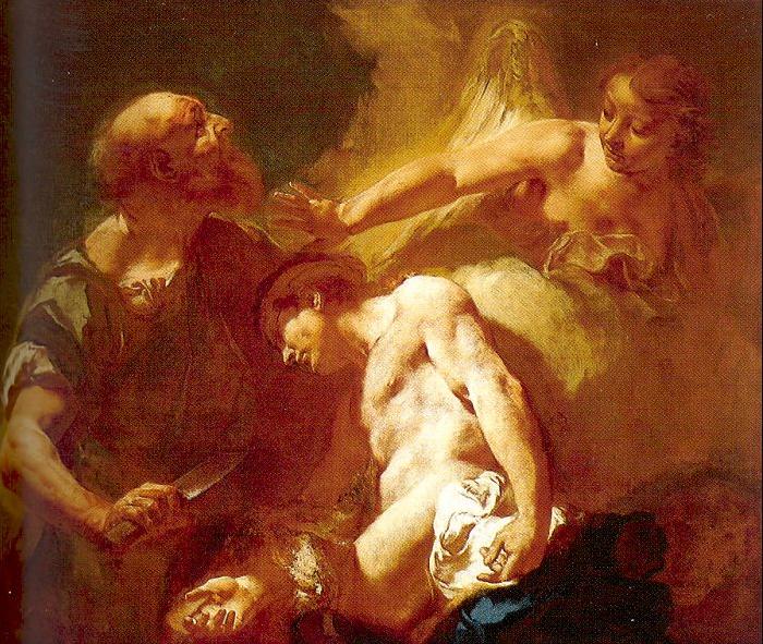 PIAZZETTA, Giovanni Battista The Sacrifice of Isaac Sweden oil painting art
